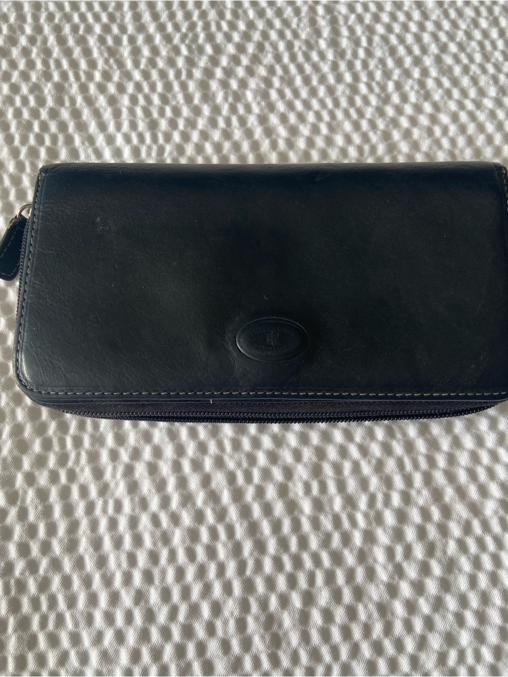Cuoieria Fiorentina Black Genuine Leather Accessories Wallet - Picture 1 of 11
